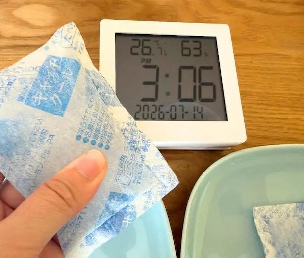 アルミホイルに包んだ保冷剤（撮影：grapeライフハック編集部）