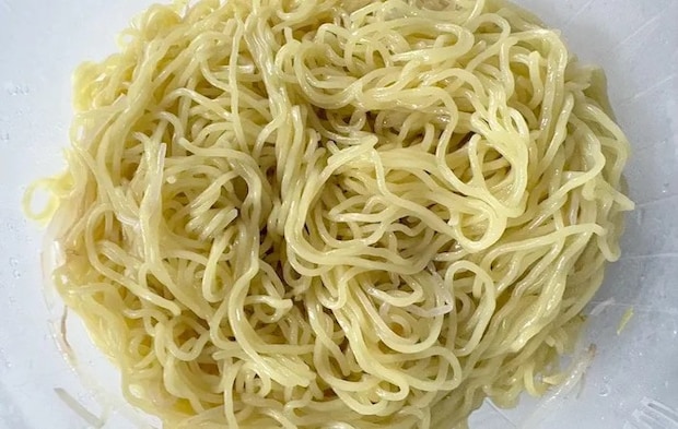 ごま油をまぶした画像（撮影：エニママ）