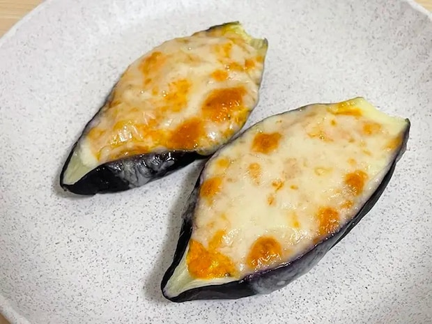 焼き上がったナスの写真（撮影：grapeフード編集部）