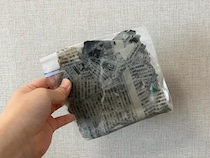 濡らした新聞紙を袋に入れて凍らせると… 1時間後にできたものが「夏に役立つ！」