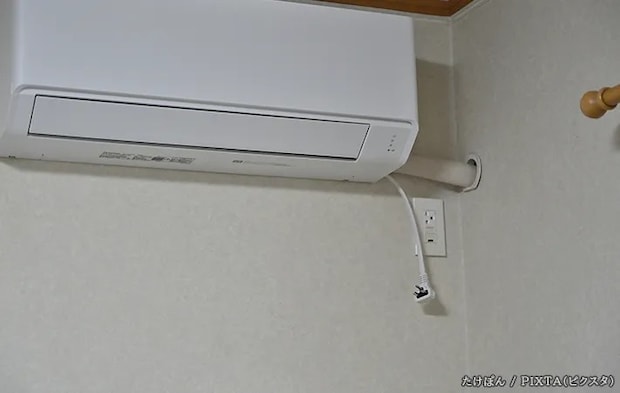 エアコンのコンセントの写真