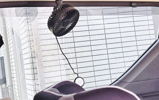 『車用扇風機』の写真（撮影：キジカク）