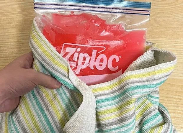 凍らせたかき氷シロップの写真（撮影：grapeフード編集部）