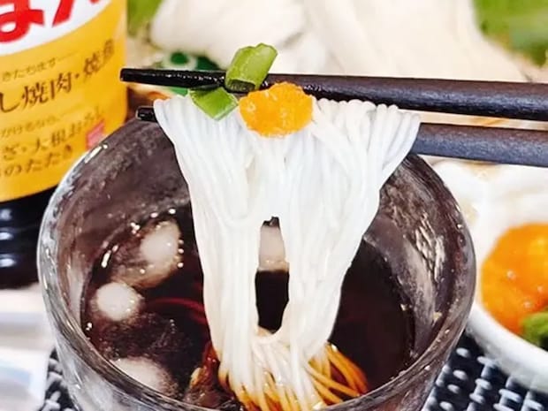 そうめん食べるなら、めんつゆ以外も試して! 水と『1:1』で割るだけで「清涼感がすごい」「ありそうでなかった!」