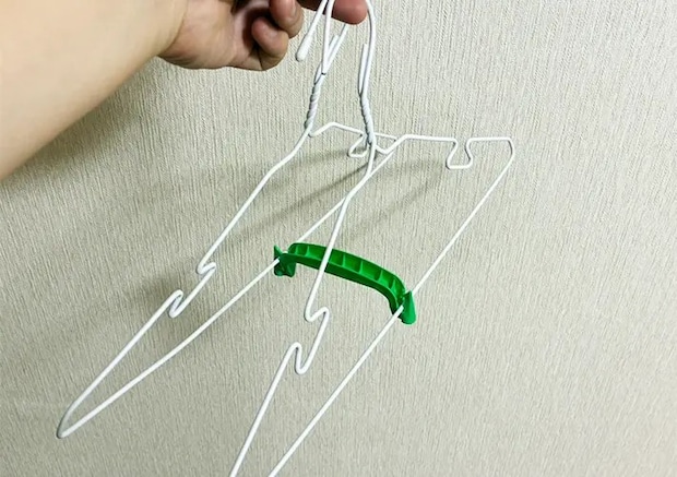 服を効率よく乾かす説明写真（撮影：grapeライフハック編集部）