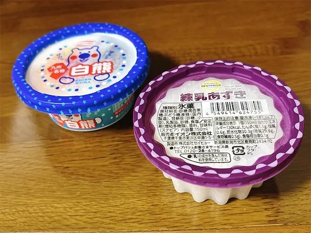 かき氷を並べた写真（撮影：grapeフード編集部）