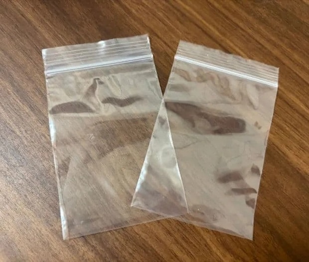 ジップ付き保存袋の写真（撮影：grapeライフハック編集部）