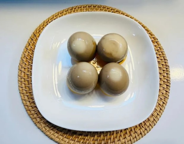 『味付けたまごメーカー』で漬けたゆで卵（撮影：grapeフード編集部）
