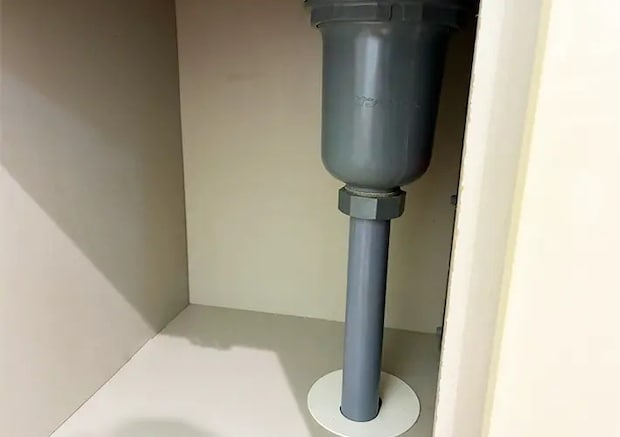 配管の根元の写真（撮影：grapeライフハック編集部）