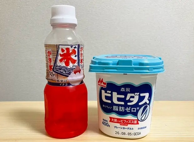 ヨーグルトとかき氷シロップの写真（撮影：grapeフード編集部）