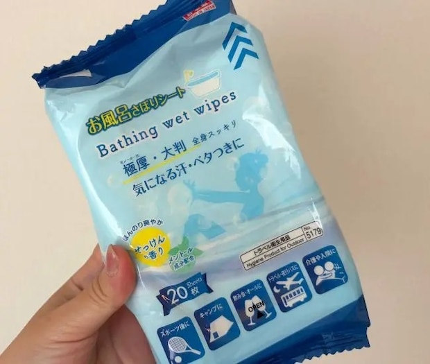 お風呂さぼりシート（撮影：grapeライフハック編集部）