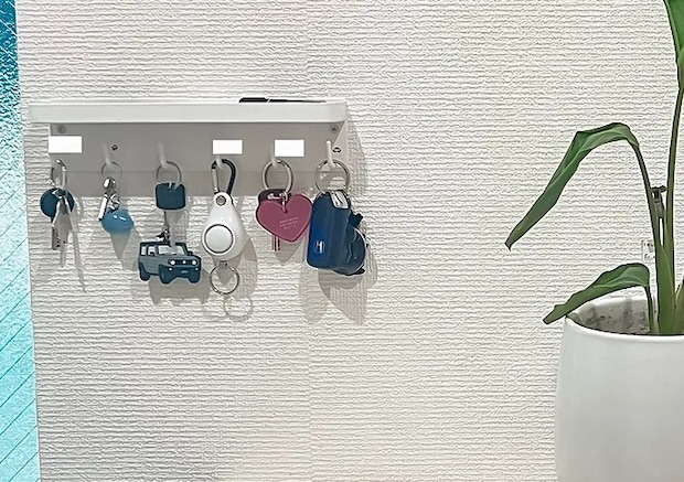 フックと鍵の写真（撮影：Classy Life）
