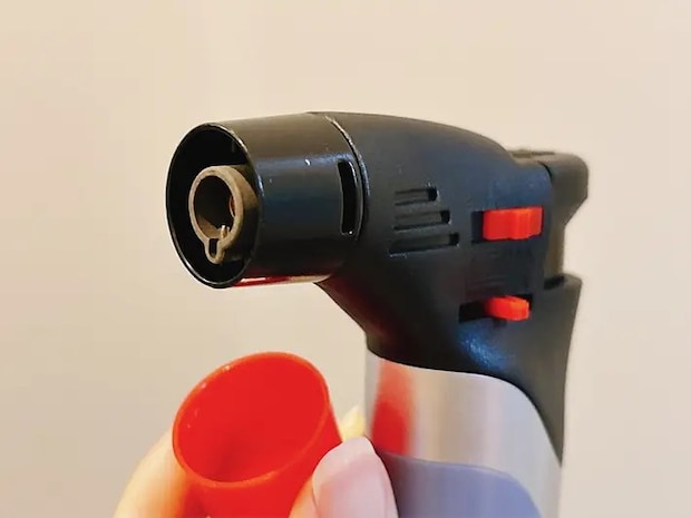 コンパクトガスバーナーの写真（撮影：grapeライフハック編集部）