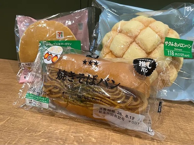 外国人が好きなコンビニパン（撮影：grapeフード編集部）