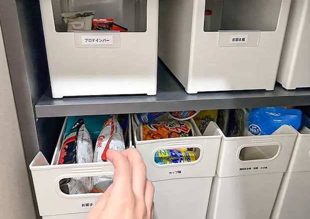 ボックス収納の写真（撮影：Classy Life）