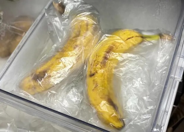 ビニール袋に1本ずつ入れて野菜室に入れた画像（撮影：キジカク）