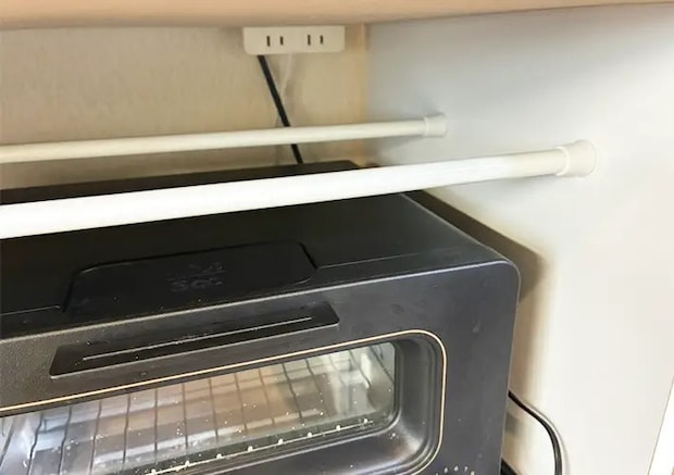 つっぱり棒とすのこの活用写真（撮影：grapeライフハック編集部）