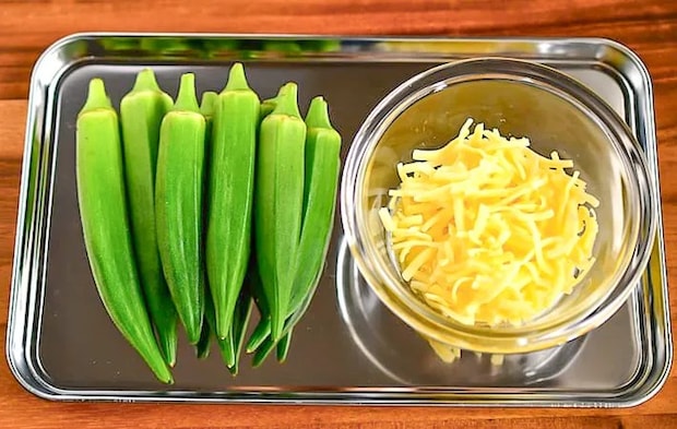 オクラとチーズの写真（撮影：小泉明代）