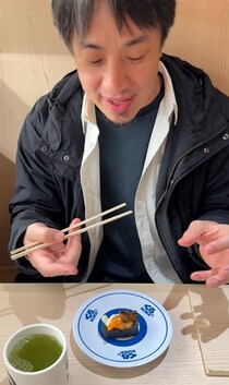 【グルメ】ひろゆきが回転寿司屋・くら寿司に感想とアドバイス / ちょっともったいない「うな玉」