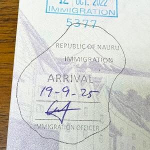 ナウル共和国のパスポートの入国スタンプが可愛すぎる件