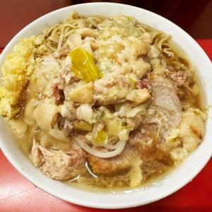 ラーメン二郎上野毛店のラーメン「アブラニンニクマシマシ」とコレがあれば最強