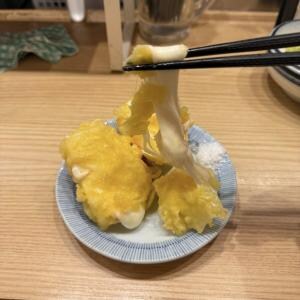 晩杯屋の新メニュー 220円の「のび〜るモッツァレラ」「モッツァレラ天」がいい感じだった