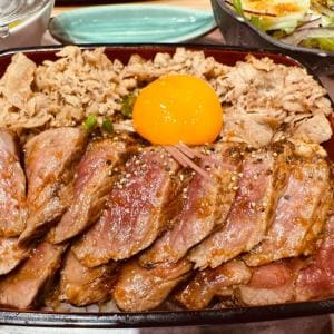 【大阪グルメ】「ビフテキ重・肉飯　ロマン亭」ビフテキと肉飯を両方味わえる「錦重」を食べてみた