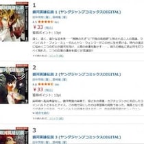 フジリュー版「銀河英雄伝説」 Kindleで1～5巻が33円！6～15巻は330円で全巻40％の大幅ポイント還元も