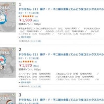 藤子・F・不二雄先生の全作品を網羅した大全集　全118冊・21万5270円が50％のポイント還元！　Kindle本マンガフェス