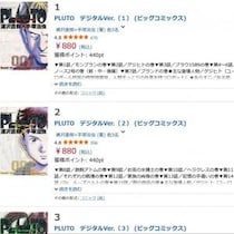 「PLUTO」「BILLY BAT」「20世紀少年」など　浦沢直樹先生の作品が50％ポイント還元！Kindleマンガ本フェス