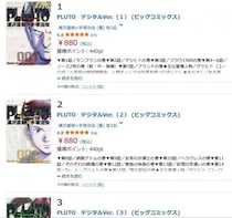 「PLUTO」「BILLY BAT」「20世紀少年」など　浦沢直樹先生の作品が50％ポイント還元！Kindleマンガ本フェス