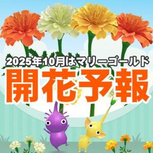 『ピクミン ブルーム』愛と嫉妬が入り乱れ!? マリーゴールドが初登場する2025年10月の開花予報第1報ガイド【プレイログ#1020】