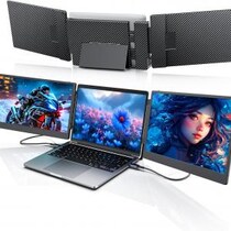 「作業効率が爆上がり！」「ゲームも動画編集も快適」　Laptomoトリプルモニターが17％オフで手に入る