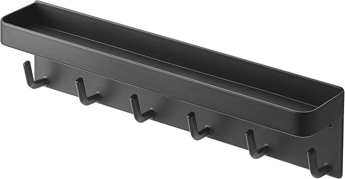 山崎実業 マグネット キーフック & トレイ ブラック