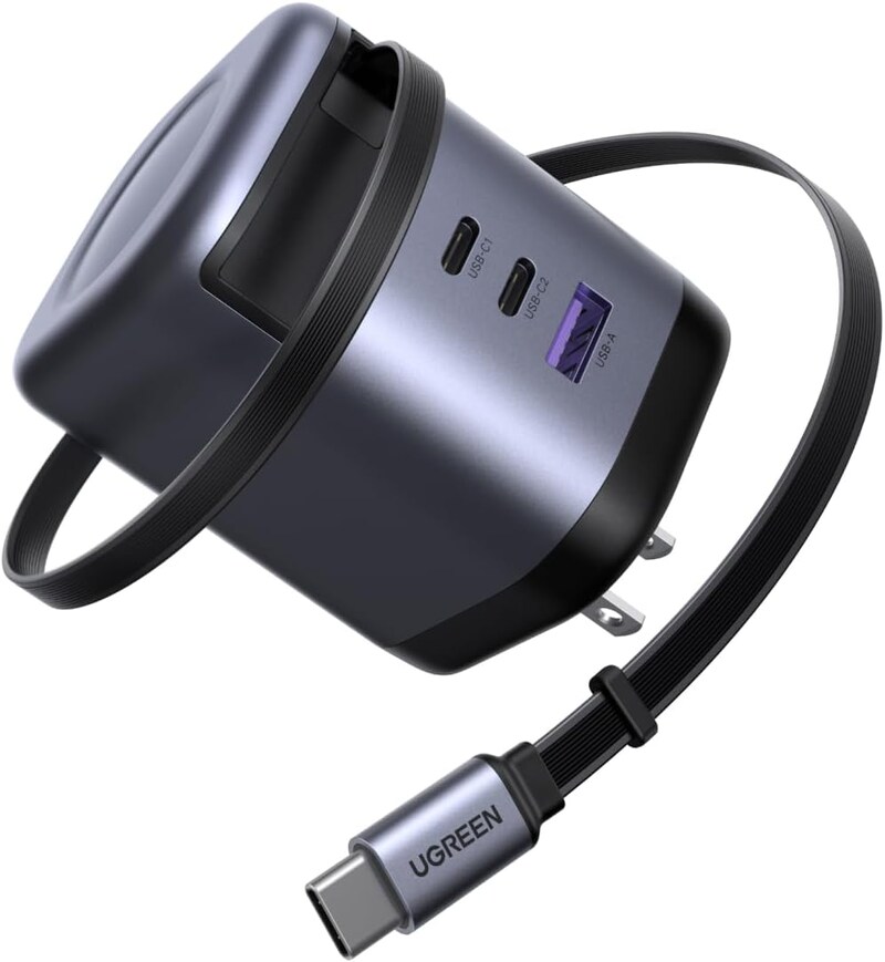【Amazon初売り】5586円でデスクすっきり。UGREENの「巻き取り式100W充電器」が30%オフになってる！