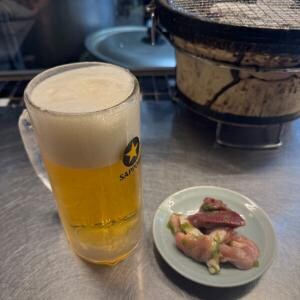【鹿児島グルメ】炭火焼肉ホルモン横綱三四郎・天文館店の「真夜中の千べろセット」が素晴らしい