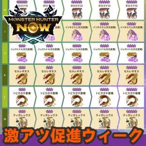 『モンハンNow』大連続狩猟が熱い!! 確定漂流石＆報酬増加しちゃう 装備強化促進クエスト前日ガイド