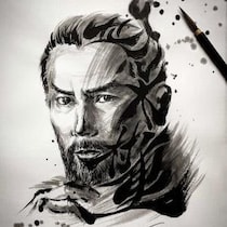 人気のデザイン書道家・文字郎さん作成！　映画『黒牢城』の“文字絵”がカッコいい