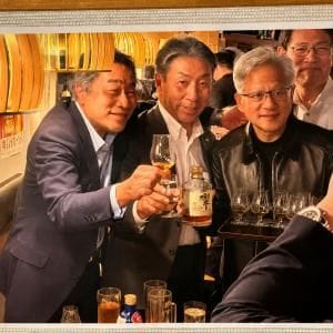【NVIDIAグルメ】時価総額800兆円エヌビディアのジェイスン・フアンCEOが「串焼80円の激安居酒屋」に行った理由判明