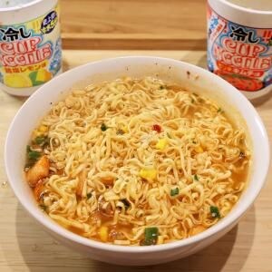 話題の冷しカップヌードル「鶏塩レモン」「ピリ辛キムチ」は混ぜるとさらにウマい