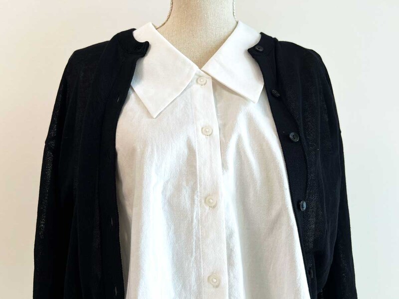 GU「ビッグカラーブラウス(5分袖)」が大幅値下げ