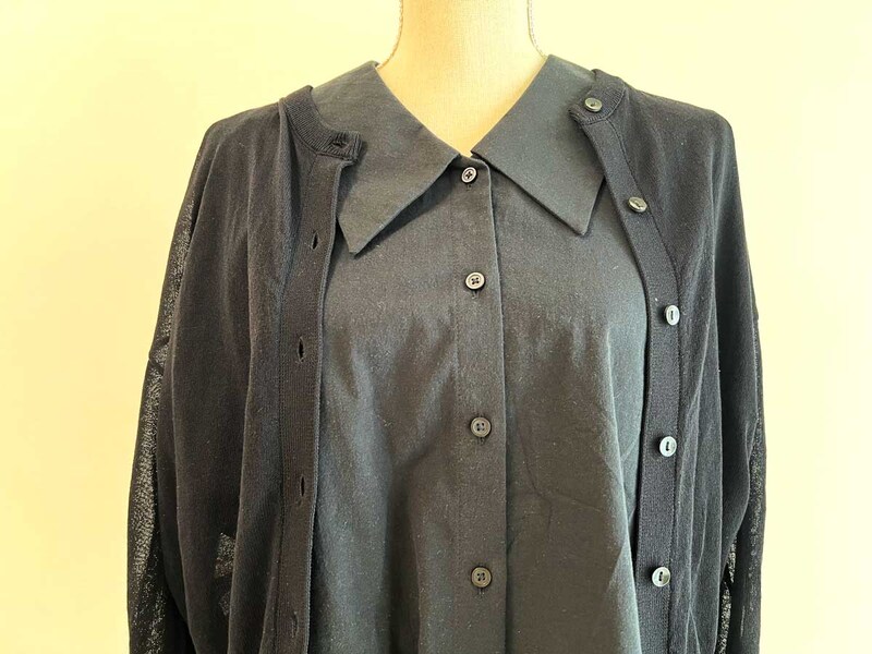 GU「ビッグカラーブラウス(5分袖)」が大幅値下げ