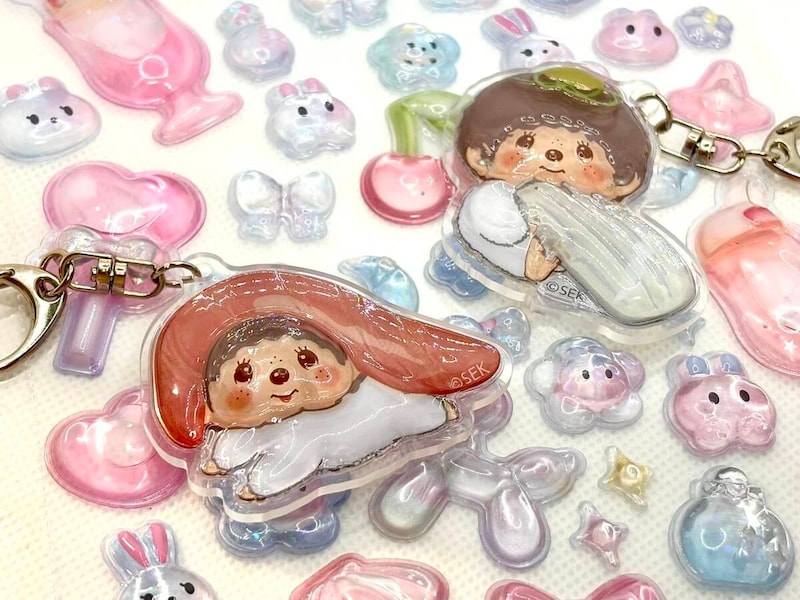 ガチャガチャ「お寿司もんちっち ぷっくりアクリルキーホルダー」