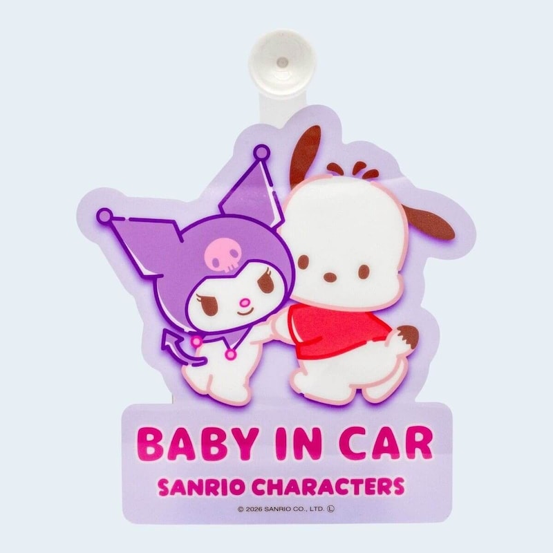 サンリオキャラクターデザインの「カーステッカー（吸盤式）」