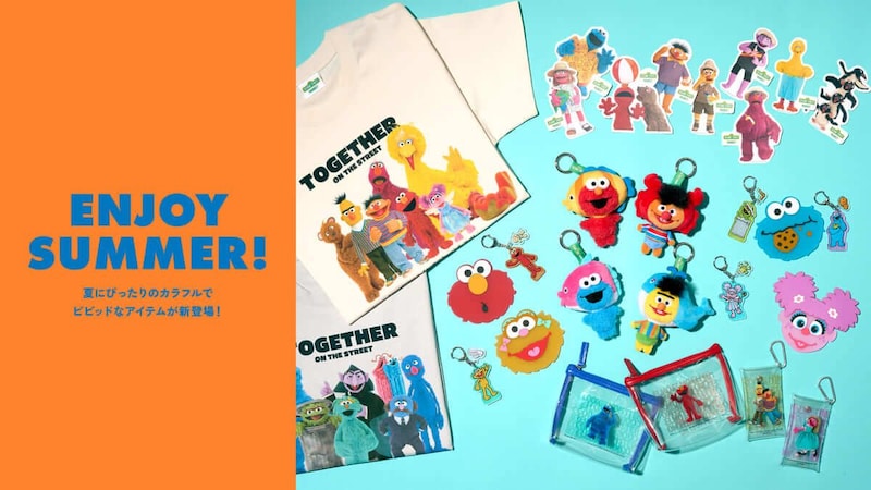 セサミストリートマーケット、「ENJOY SUMMER!」夏にぴったりのカラフルでビビッドなアイテムが新登場