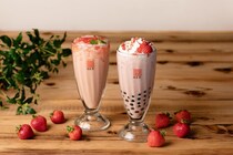 春を先取り「春水堂」にあまおう苺のドリンク2種＆明太豆乳麺が2月27日から登場中《期間限定》