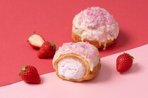 ビアードパパから春にぴったりの「苺ホワイトチョコシュー」が出たよ♡ザクザク食感の「クッキーアンドクリームシュー」も見逃せない。