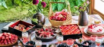 和といちごの融合を楽しめる日本料理店のデザートビュッフェ