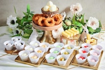 牛角の「デザート食べ放題」が全店・全コースに拡大！七輪で炙ったドーナツにアイスを合わせた"温×冷スイーツ"も見逃せない。