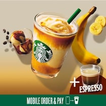 スタバの新作「バナナ アフォガート フラペチーノ」に無料で55円相当のカスタマイズ追加が可能！お得なキャンペーンは6月21日まで。